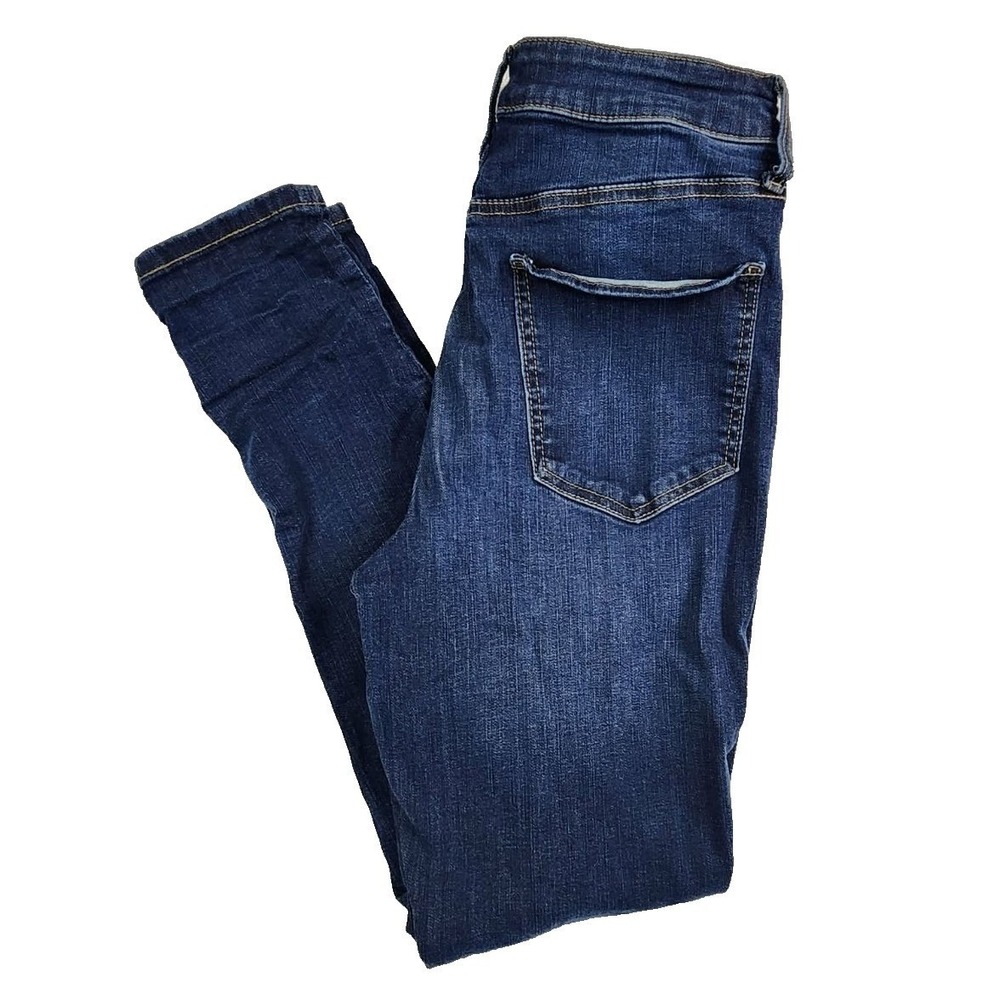 SO High Rise Jegging Dark Wash Women 11/30 Distressed Ripped Skinny Jeans